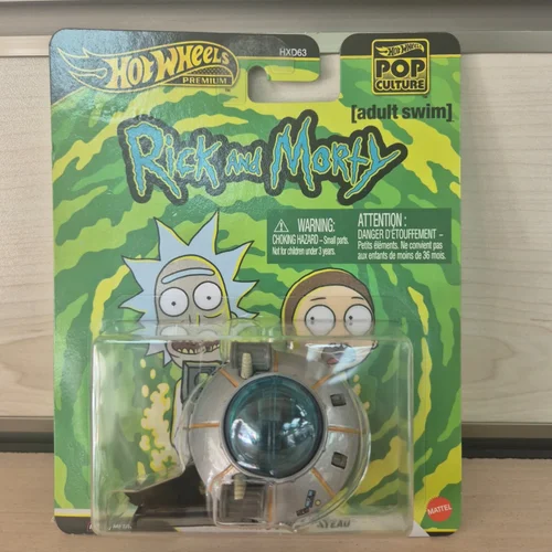 Hot Wheels Real Rider 1:64 Pop Culture Adult Swim Rick & Morty Rick's Ship / Bateau Model HXD63