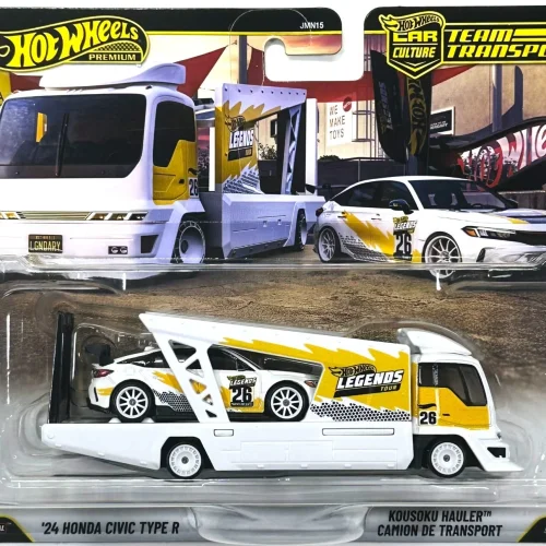 Hot Wheels 2026 Legends Tour Team Transport – ’24 Honda Civic Type R & Kousaku Hauler