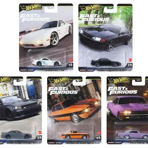 Hot Wheels Premium Fast & Furious – 5'li Set