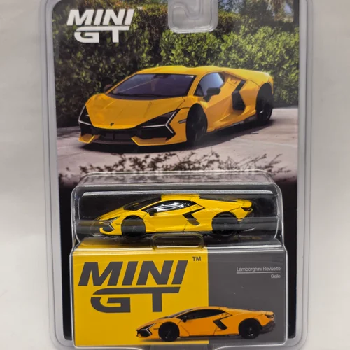 Mini GT 1/64 Lamborghini Revuelto Giallo – Blister Paket