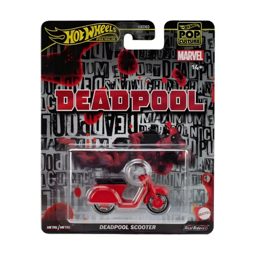 Hot Wheels Pop Culture Premium Deadpool Scooter JBL70