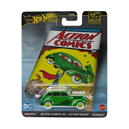 Hot Wheels Premium Pop Culture Action Comics #1 Action Sedan HVJ50