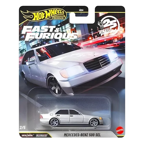 HOT WHEELS Premium Fast & Furious 25.Yıl MERCEDES-BENZ 500 SEL