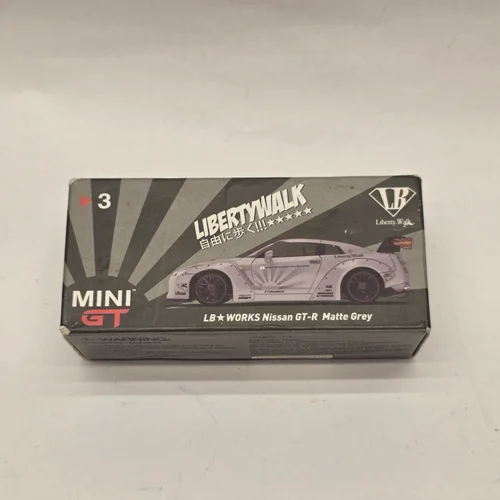 Mini GT LB-Works Nissan GT-R Matte Grey #3