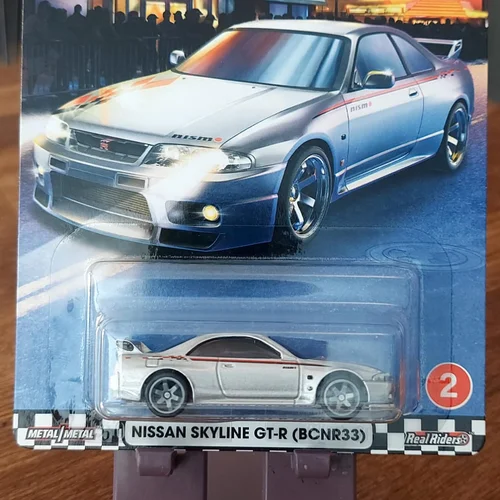 Hot Wheels Premium Boulevard "2 Numara" NISSAN SKYLINE GT-R R33